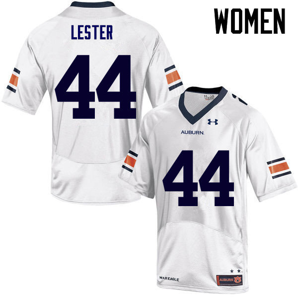 Auburn Tigers Women's Raymond Lester #44 White Under Armour Stitched College NCAA Authentic Football Jersey PWF7474BI